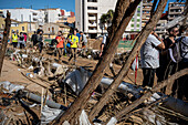 Effects of the DANA floods of October 29, 2024, in Viejo Bridge, Paiporta, Comunidad de Valencia, Spain