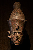 Head of King Sesostris IIII from Karnak, Luxor Museum, Luxor, Egypt.