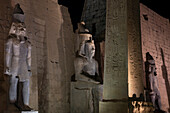 Luxor-Tempel bei Nacht,Luxor,Ägypten.