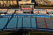 Aerial view of the La Romareda stadium, currently under renovation, Zaragoza, Spain