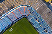 Aerial view of the La Romareda stadium, currently under renovation, Zaragoza, Spain