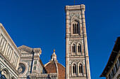 The dome of the Duomo and Giotto's Campanile in Florence, Italy.