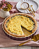 Poppy seed crumble cake with a hint of cinnamon