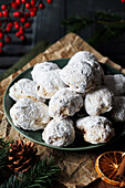 Quark stollen confectionery with marzipan
