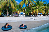 Abaka bay resort waterfront beach in Île-à-Vache, Sud Province, Haiti