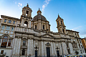 Sant'Agnes in Agone Church on the Piazza Navona in Rome, Italy.