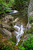 Desfiladero del rio Purón, Puron River Canyon in the Valderejo Natural Park. Alava. Basque Country. Spain