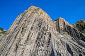 Flysch de Zumaia flysch, sedimentary rock formations, Basque Coast Geopark, Zumaia, Gipuzkoa, Basque Country, Spain