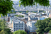 Paris skyline from viewpoint, France