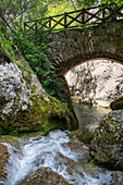 Desfiladero del rio Purón, Puron River Canyon in the Valderejo Natural Park. Alava. Basque Country. Spain