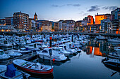 Old town and fishing port of Bermeo in the province of Biscay Basque Country Northern Spain.