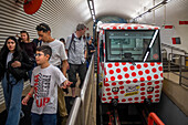 Funicular de Artxanda cable car, Bilbao, Biscay, Basque Country, Euskadi, Euskal Herria, Spain