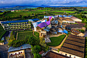 Exterior of Marques de Riscal Hotel Winery - La Rioja Alavesa, Alava, Araba Euskal herria, Euskadi Spain.