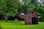 The Chillida-Leku Museum, sculptures in gardens and forests of the Basque sculptor Eduardo Chillida, Hernani, Guipuzcoa, Basque Country, Spain.