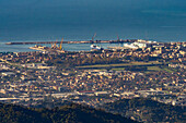 Marina di Carrara or the port of Carrara on the Ligurian Sea in Italy.