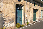 Typische Architektur in der Gemeinde Castiglione an der Amalfiküste in Italien.