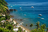 Rocky coast of Apo Island, Dauin, Negros Oriental, Philippines.