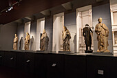 Statues in a display hall in the Duomo Museum in Florence, Italy. Circa 1337-1341 A.D.