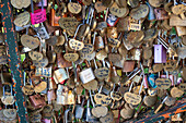 Love Locks in Paris, France