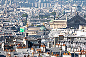 Paris skyline from viewpoint, France