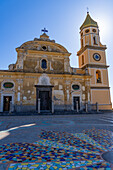 The Church of San Gennaro on the Amalfi Coast in Vettica Maggiore, Praiano, Italy.