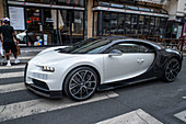 Bugatti Chiron in the city center of Paris, France