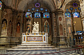 Statue of St. Anne, the Virgin and Child in the Chruch of Orsanmichele, Florence, Italy. The statue was created in 1526 by Francesco da Sangallo.