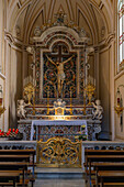 A side chapel in the Cathedral of Saints Philip and James in Sorrento, Italy.