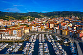 Old town and fishing port of Bermeo in the province of Biscay Basque Country Northern Spain.