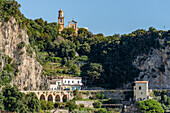 The Church of San Pancrazio Martire in Conca dei Marini on the Amalfi Coast of Italy.