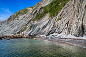 Flysch de Zumaia flysch, sedimentary rock formations, Basque Coast Geopark, Zumaia, Gipuzkoa, Basque Country, Spain