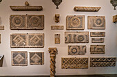 Marble fragments from the Baptistery in the Lapidarium storico in the Duomo Museum in Florence, Italy.