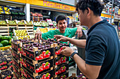 Fruit and Vegetable section, in Mercabarna. Barcelona´s Central Markets. Barcelona. Spain