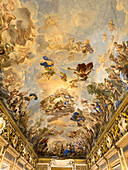 Baroque paintings on the ceiling of the Mirror Gallery in the Palazzo Medici Riccardi, Florence, Italy. Painted in the 1680s by Luca Giordano.