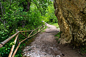 Desfiladero del rio Purón, Puron River Canyon in the Valderejo Natural Park. Alava. Basque Country. Spain