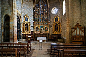 Ziortza-Bolibar, Inside Zenarruza monastery on the Camino del Norte, Spanish pilgrimage route to Santiago de Compostela, a UNESCO World Heritage Site, Basque country Euskadi, Spain