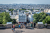 Paris skyline from viewpoint, France