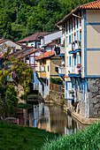 The picturesque fishing town of Ea in the Basque country, Euskadi, Vizcaya bay Bizkaia, Euskalerria, Spain