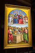 Crowning of the Virgin by Raphael in the Pinacotea, Vatican Museums, Vatican City, Rome, Italy.