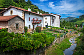 Picturesque village of Ziortza Bolivar (Bolibar) or Puebla de Bolivar (Puebla de Bolibar), Simon Bolivar birthplace in province of Vizcaya (Bizkaia), Basque Country, Euskadi, Spain.