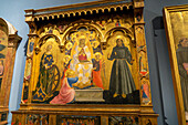 Madonna of the Girdle by Andrea di Gusto Manzini in the Accademia Gallery in Florence, Italy. Circa 1437 A.D.