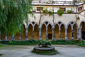 The 14th Century Cloisters of San Francesco in the historic center of Sorrento, Italy.