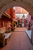 Roman antiquities on display in the Casa Rossa, a museum in a former residence in Anacapri, Capri, Italy.