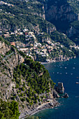 Torre di Fornillo, a 15th Century Saracen tower built to defend the town of Positano, Amalfi Coast, Italy.