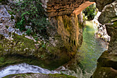 Desfiladero del rio Purón, Puron River Canyon in the Valderejo Natural Park. Alava. Basque Country. Spain