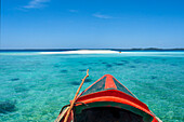 Isolated island uninhabited white sand beach, Île-à-Vache, Sud Province, Haiti