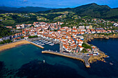 Old town and fishing port of Lekeitio in the province of Biscay Basque Country Northern Spain Euskadi Euskalerria