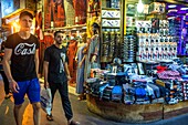 Shopping district in downtown Prince Muhammad Street, Al Rjoum, Amman, Jordan, Middle East