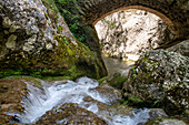 Desfiladero del rio Purón, Puron River Canyon in the Valderejo Natural Park. Alava. Basque Country. Spain