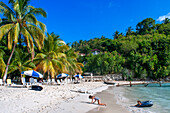 Abaka bay resort waterfront beach in Île-à-Vache, Sud Province, Haiti